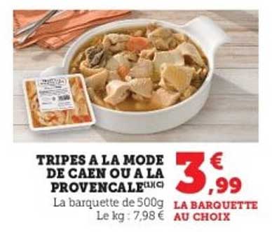 TRIPES A LA MODE DE CAEN OU A LA PROVENÇALE