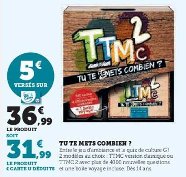 TU TE METS COMBIEN ?