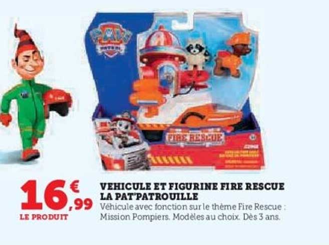 Véhicule et figurine Fire Rescue La Pat'Patrouille