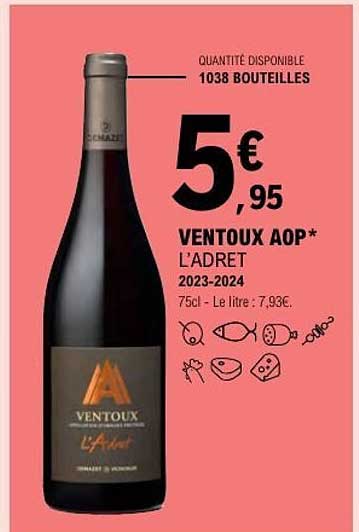 VENTOUX AOP* L’ADRET 2023-2024