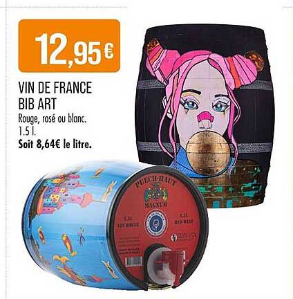 VIN DE FRANCE BIB ART