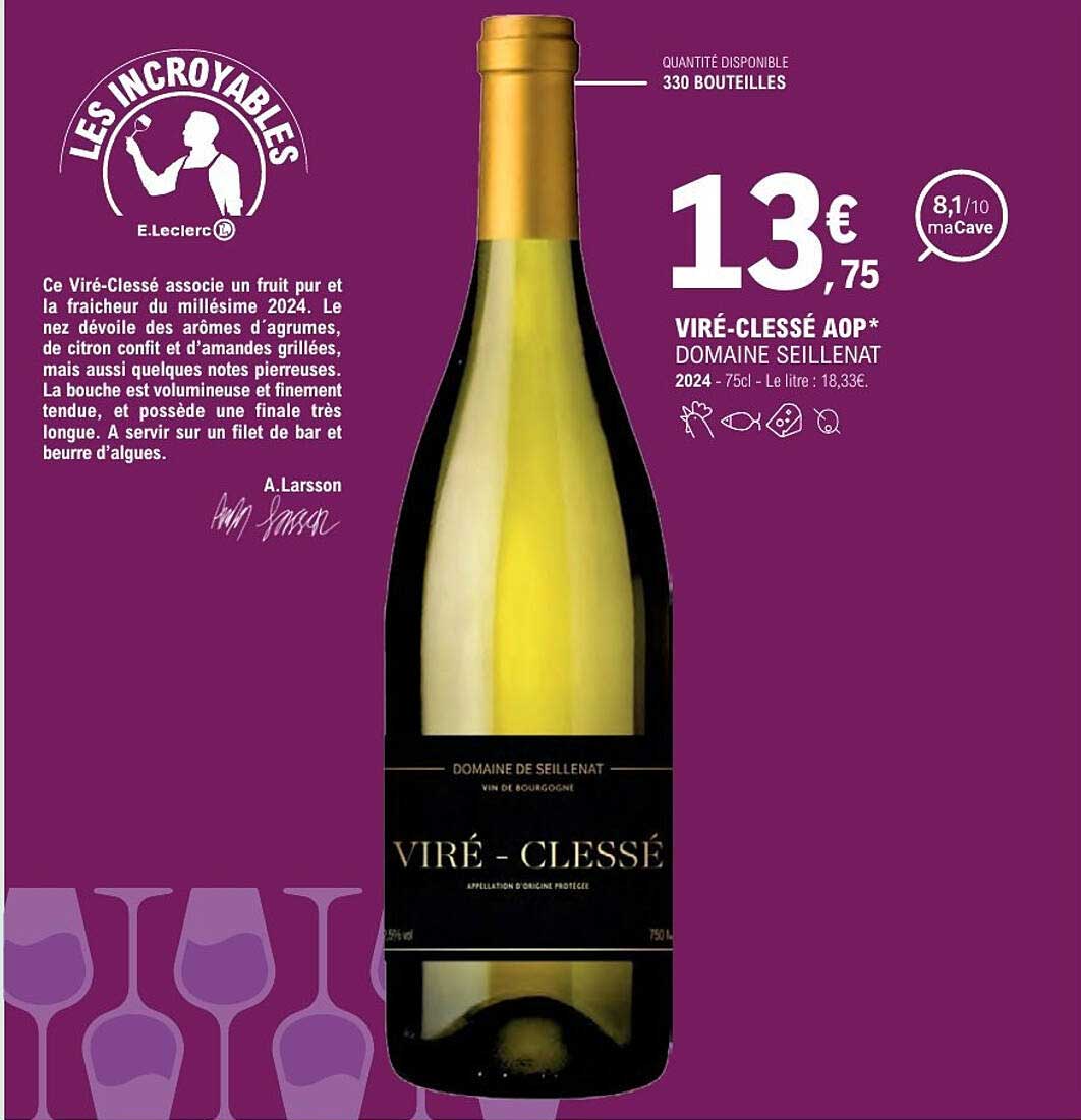 VIRÉ-CLESSÉ AOP* DOMAINE SEILLENAT
