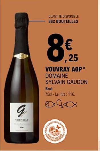 VOUVRAY AOP* DOMAINE SYLVAIN GAUDON