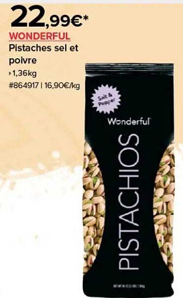 WONDERFUL Pistaches sel et poivre