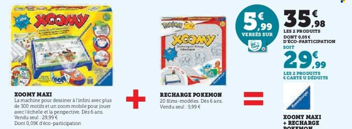 XOOMY MAXI + RECHARGE POKEMON