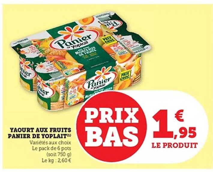 YAOURT AUX FRUITS PANIER DE YOPLAIT