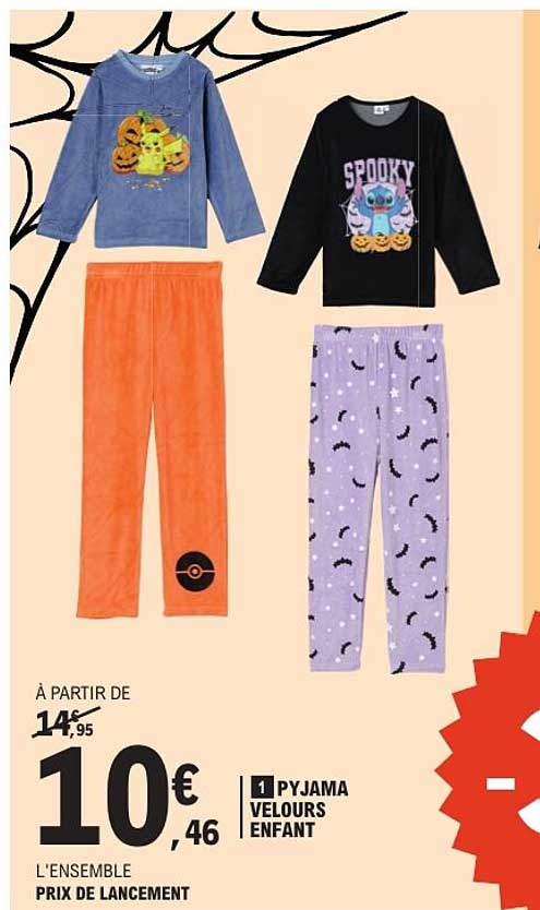 1 PYJAMA VELOURS ENFANT