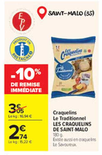 -10% DE REMISE IMMÉDIATE