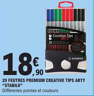 20 FEUTRES PREMIUM CREATIVE TIPS ARTY “STABILO”