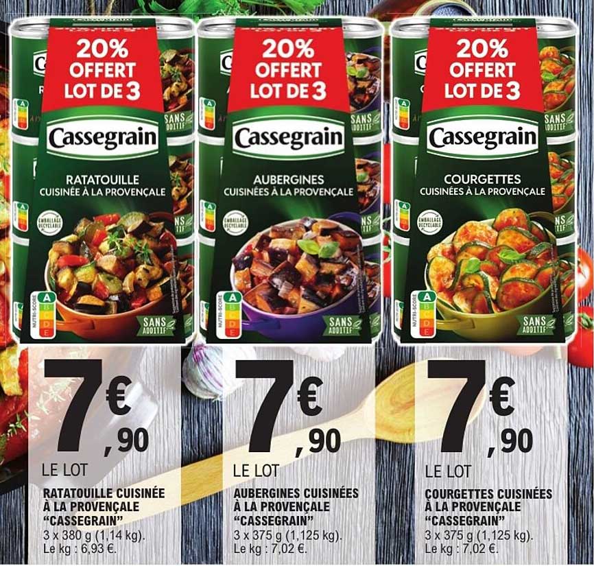 20% OFFERT LOT DE 3
