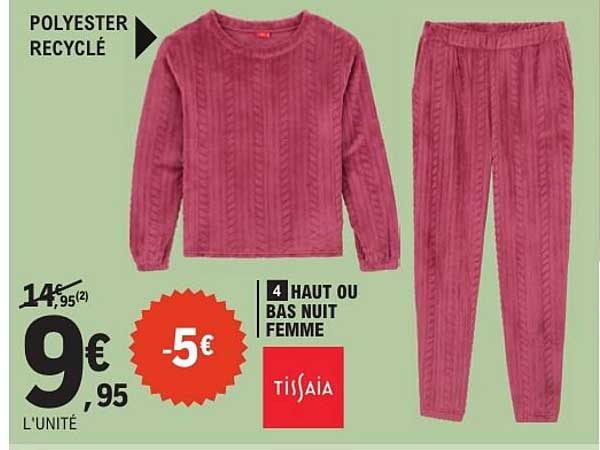 4 HAUT OU BAS NUIT FEMME
