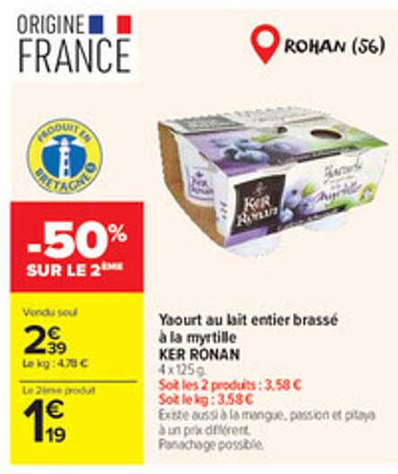 -50% SUR LE 2ÈME