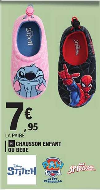 6 CHAUSSON ENFANT OU BÉBÉ
