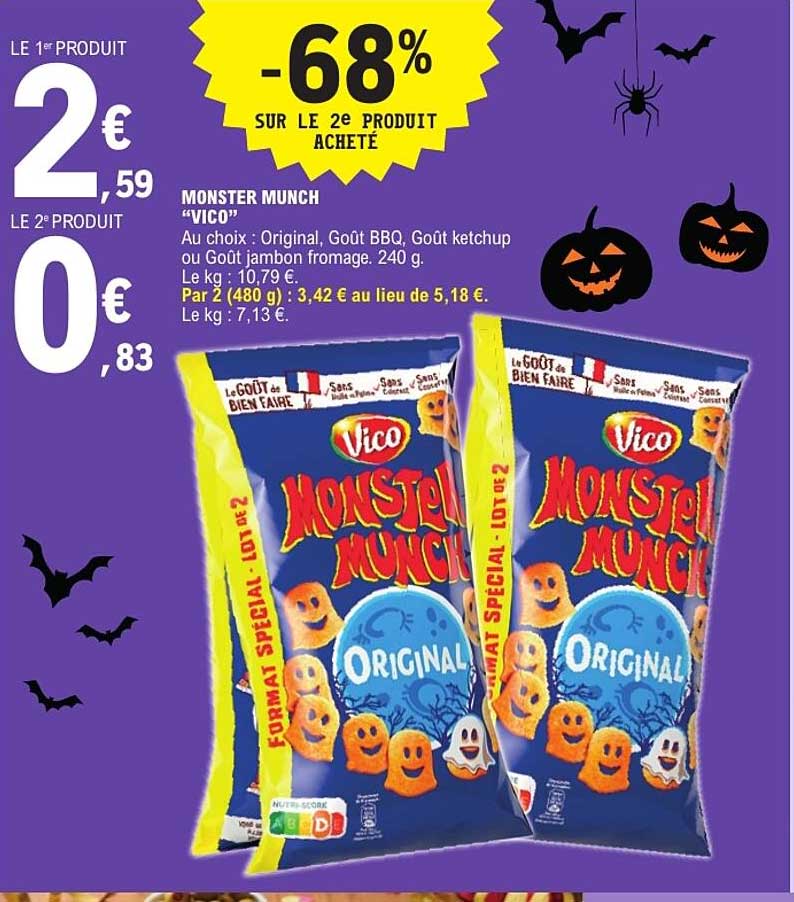 -68% sur le 2e produit acheté