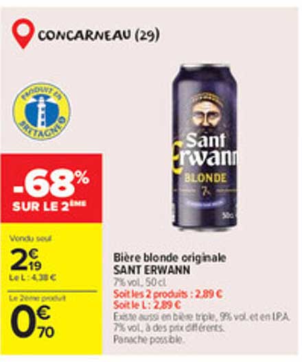 -68% SUR LE 2ÈME