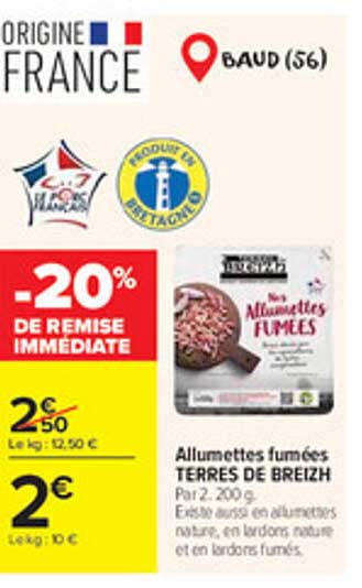Allumettes fumées TERRES DE BREIZH