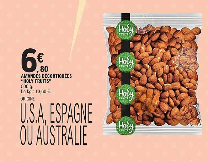 AMANDES DÉCORTIQUÉES "HOLY FRUITS"