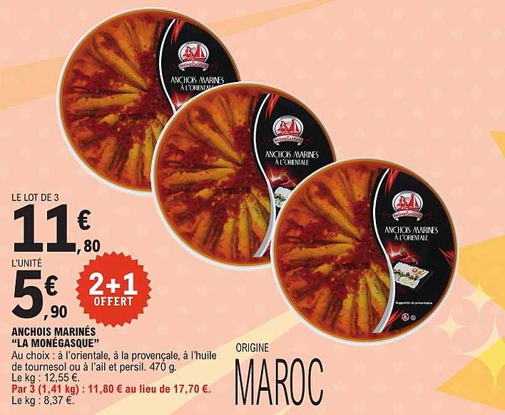 ANCHOIS MARINÉS “LA MONÉGASQUE”