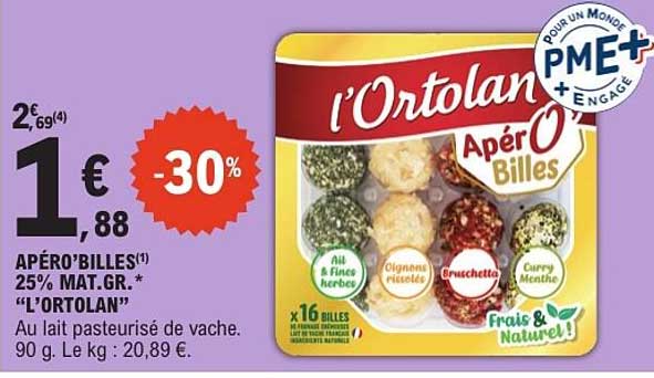 APÉRO’BILLES 25% MAT.GR. "L'ORTOLAN"