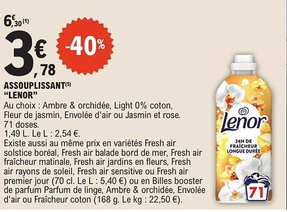 ASSOUPLISSANT "LENOR"