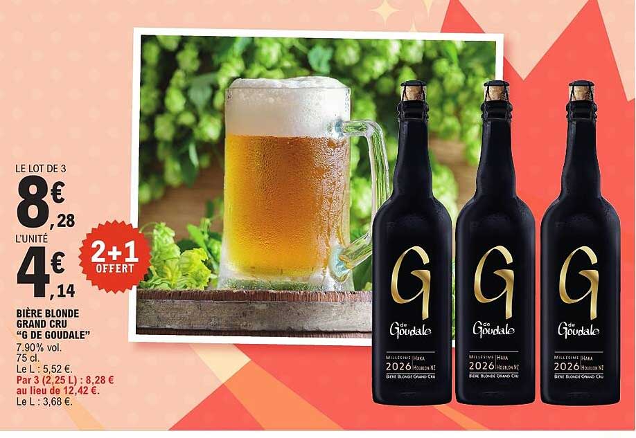 BIÈRE BLONDE GRAND CRU "G DE GOUDALE"