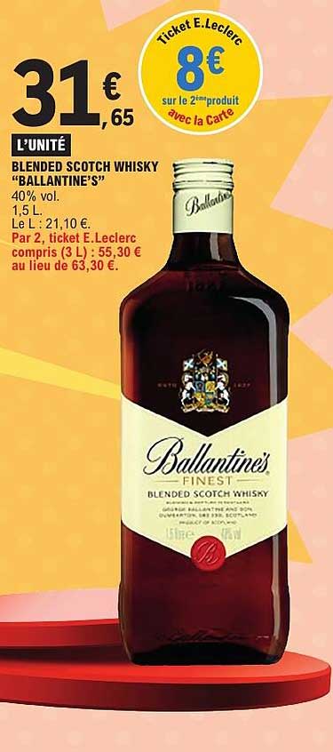 BLENDED SCOTCH WHISKY “BALLANTINE’S”