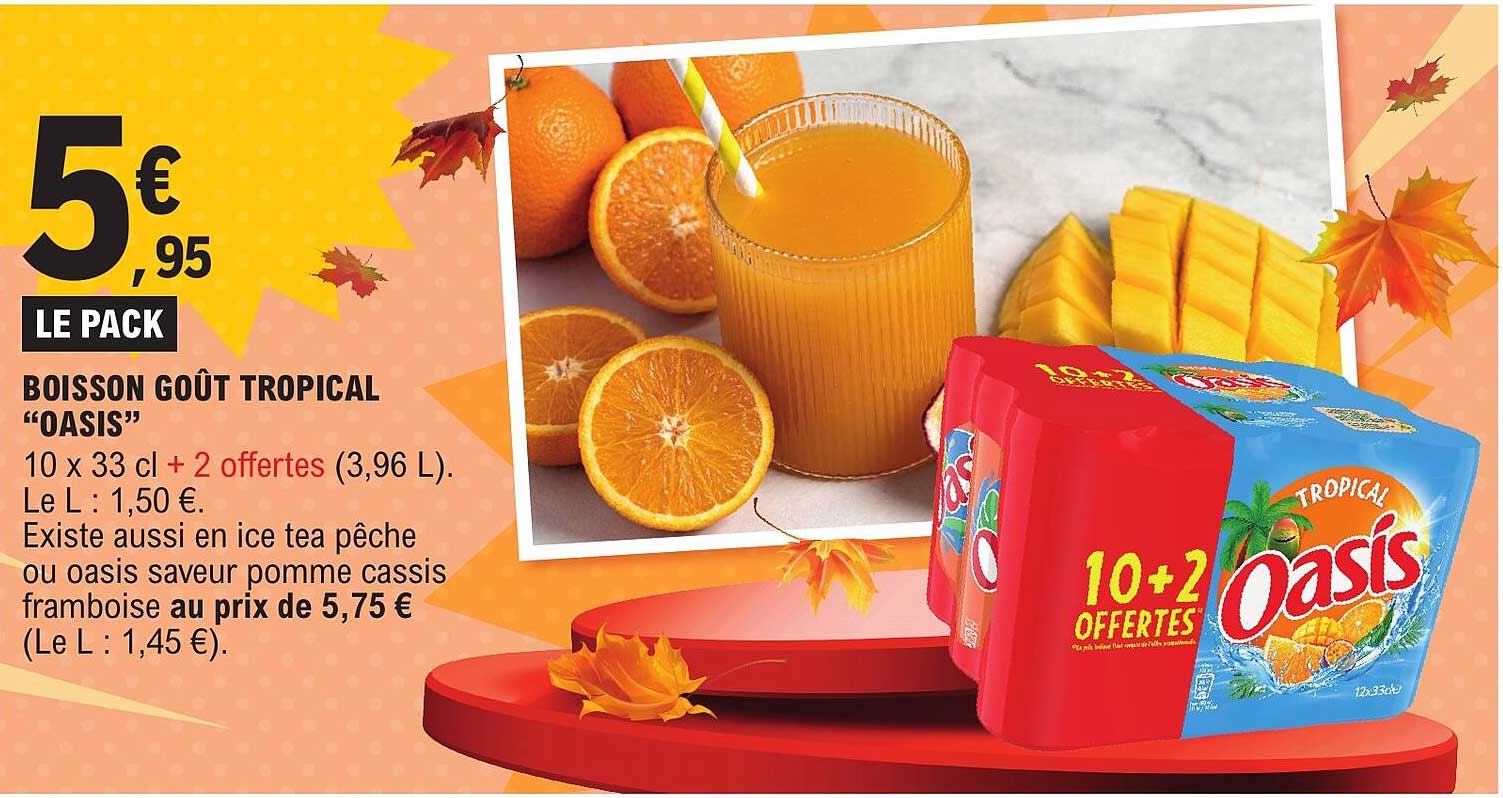 BOISSON GOÛT TROPICAL “OASIS”
