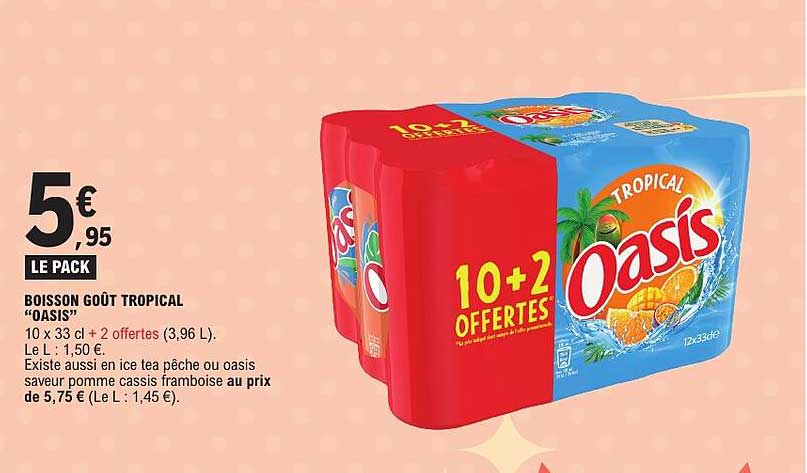 BOISSON GOUT TROPICAL “OASIS”