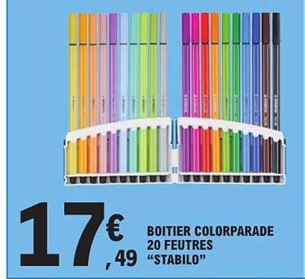 BOITIER COLORPARADE 20 FEUTRES “STABILO”