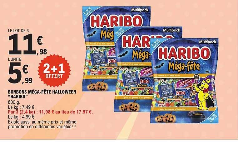 BONBONS M c9GA-F caTE HALLOWEEN "HARIBO"