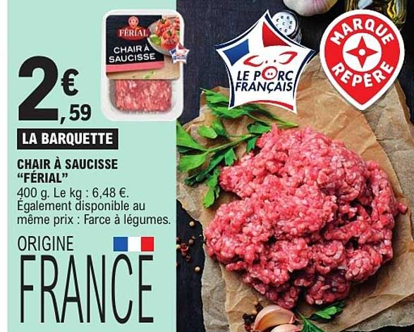 CHAIR À SAUCISSE “FÉRIAL”