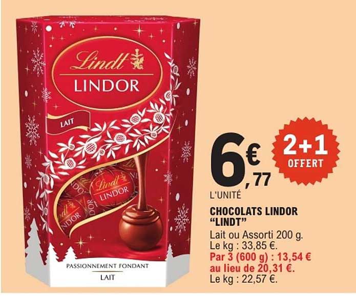 CHOCOLATS LINDOR “LINDT”