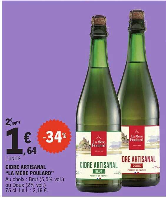 CIDRE ARTISANAL “LA MÈRE POULARD”