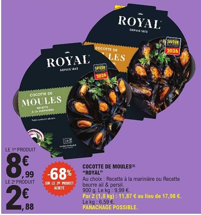 COCOTTE DE MOULES(3) "ROYAL"