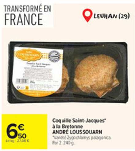 Coquille Saint-Jacques* à la Bretonne ANDRE LOUISOUARN