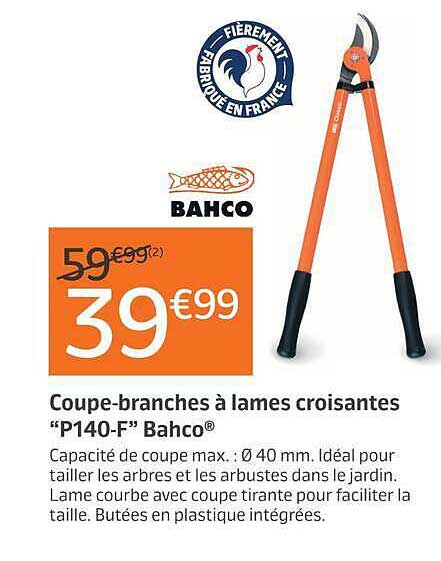 Coupe-branches à lames croisantes “P140-F” Bahco®