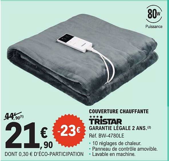 COUVERTURE CHAUFFANTE TRISTAR