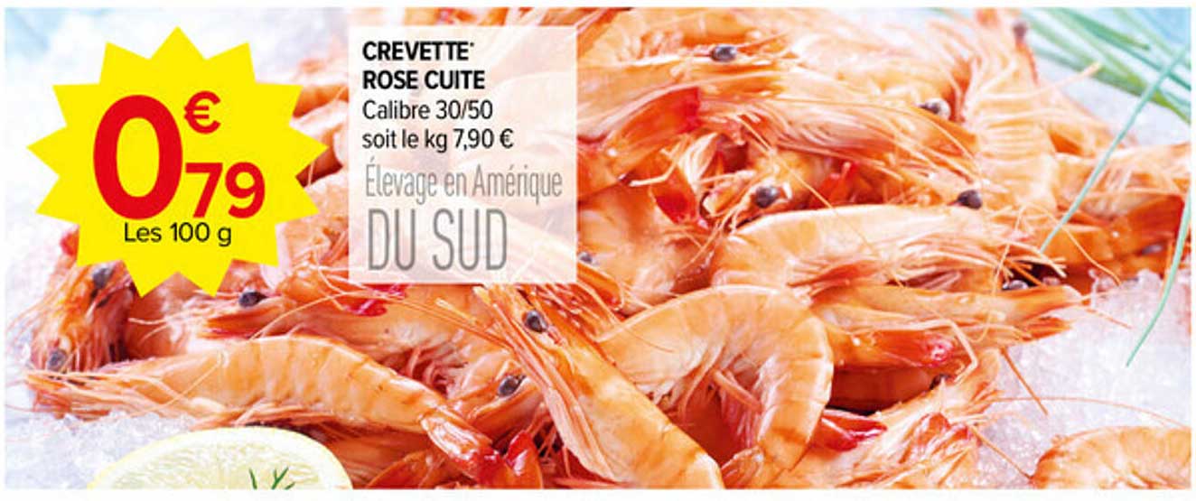 CREVETTE ROSE CUITE