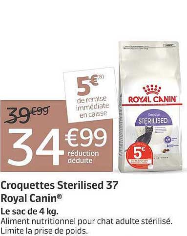 Croquettes Sterilised 37 Royal Canin®