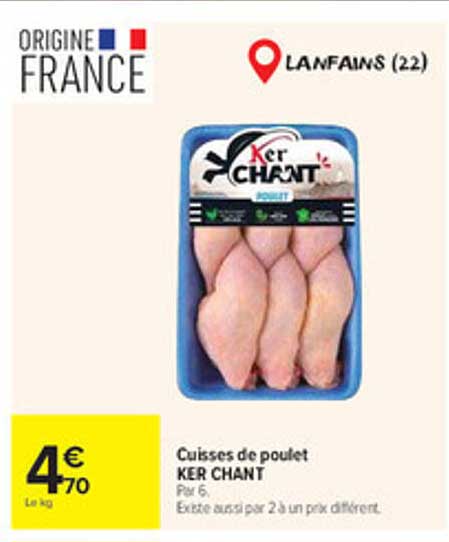 Cuisses de poulet KER CHANT