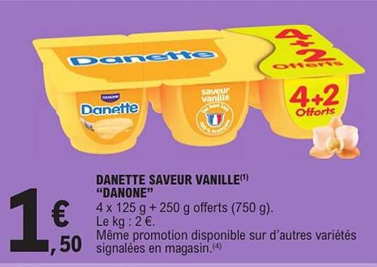 DANETTE SAVEUR VANILLE “DANONE”