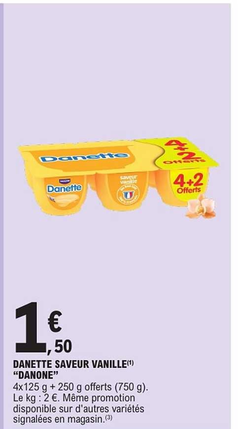 DANETTE SAVEUR VANILLE “DANONE”