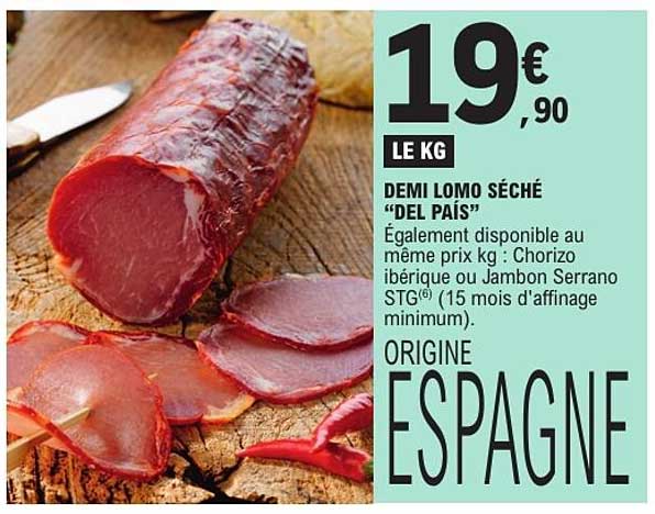 DEMI LOMO SÉCHÉ “DEL PAIS”