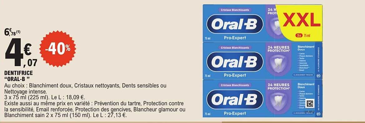 DENTIFRICE “ORAL-B”