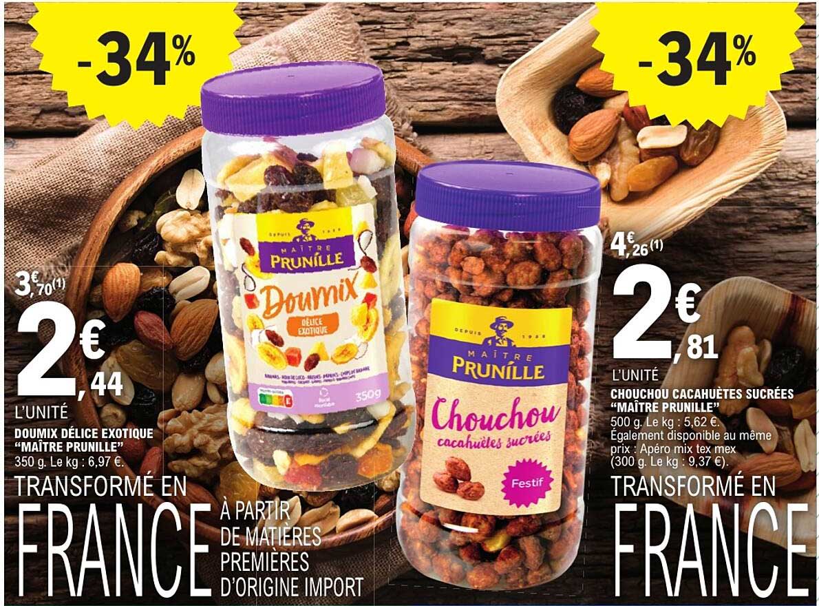 DOUMIX DÉLICE EXOTIQUE “MAÎTRE PRUNILLE”