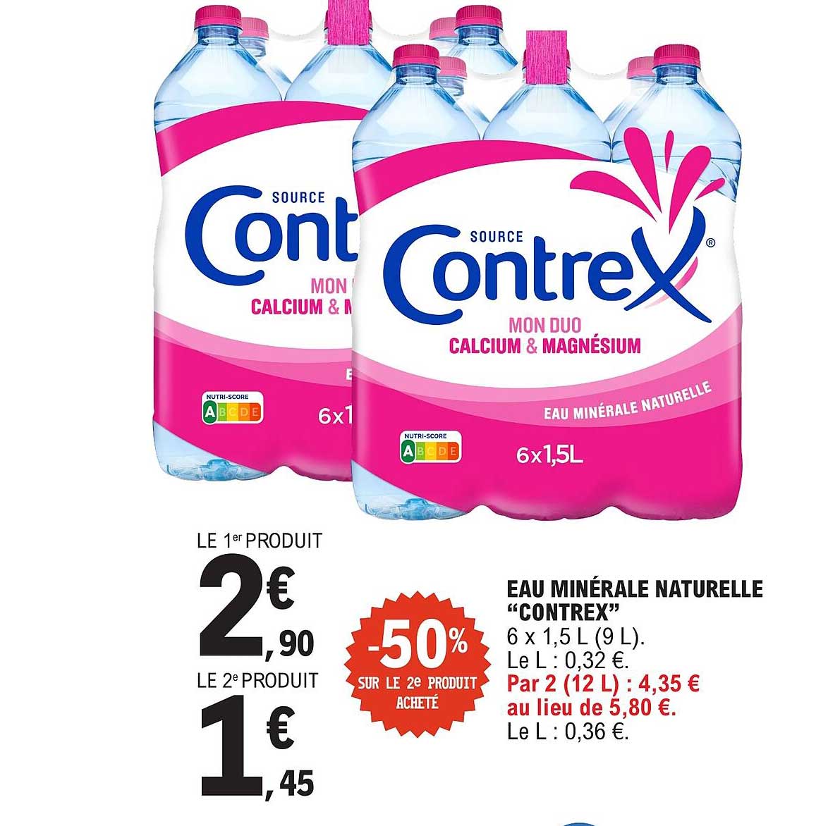 Eau minérale naturelle “Contrex” 6 x 1,5 L