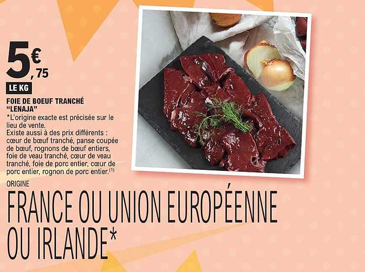 FOIE DE BOEUF TRANCHÉ “LÉNA”