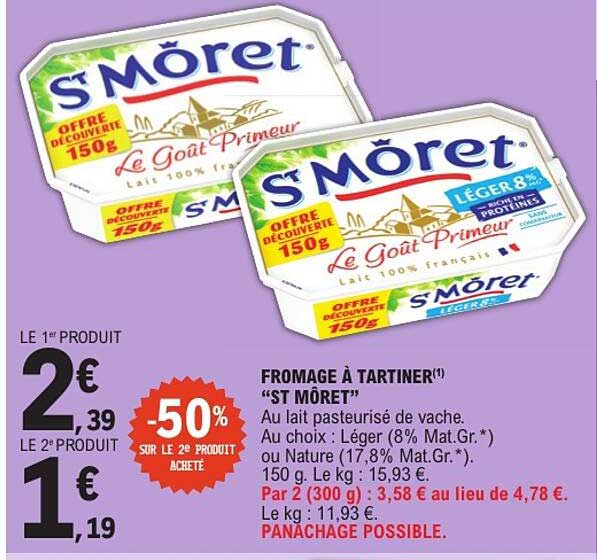 FROMAGE À TARTINER “ST MÔRET”