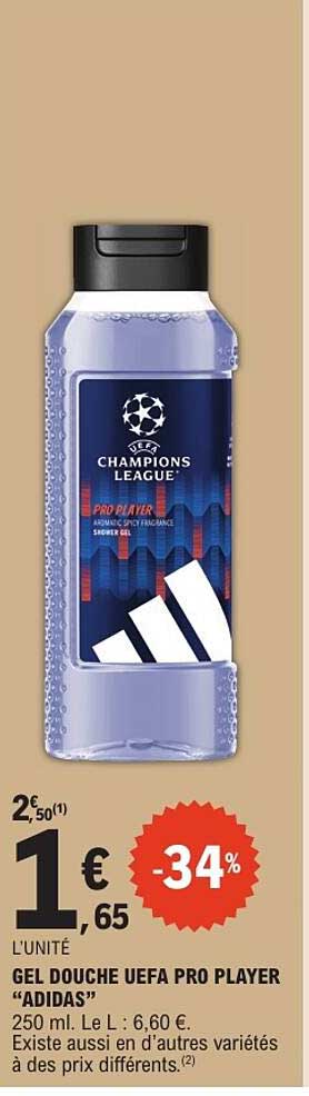 GEL DOUCHE UEFA PRO PLAYER “ADIDAS”