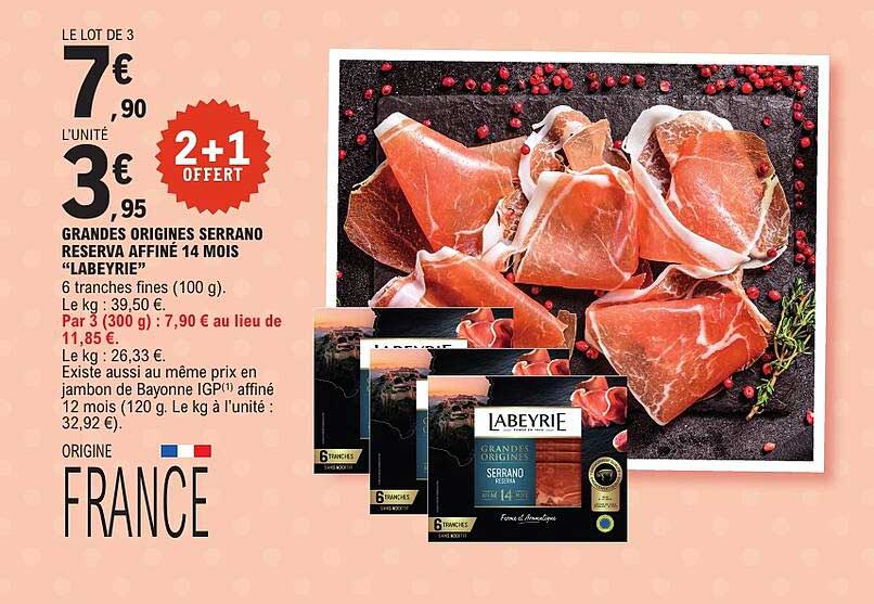 GRANDES ORIGINES SERRANO RESERVA AFFINÉ 14 MOIS “LABEYRIE”